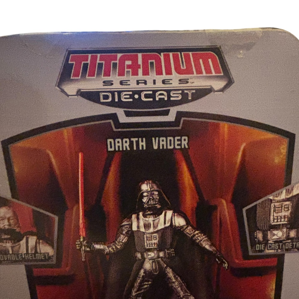Star Wars Titanium Series Die Cast Darth Vader Figure with Display Case Included - Picture 7 of 16